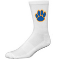 High Performance Crew Style Moisture Wicking Sock w/Knit In Logo